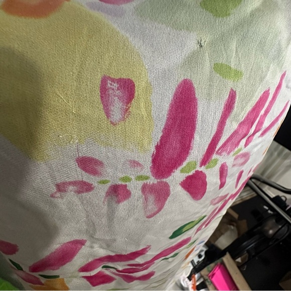 Vintage Ralph Lauren Silk Spring Florals Square Scarf - Picture 3 of 9